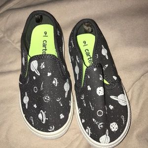 Toddler boy space slip-on shoes